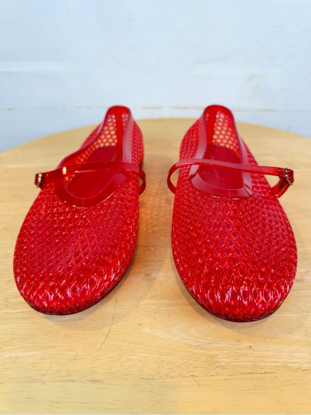 Intentionally Blank, Red Maryjane Jelly Shoes, 9 NWOT - Picture 5 of 12